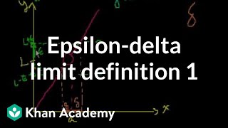 Epsilondelta limit definition 1  Limits  Differential Calculus  Khan Academy [upl. by Tom]