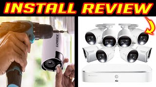 LOREX 4k IP NVR Surveillance Cameras  Installation Review [upl. by Eleaffar396]