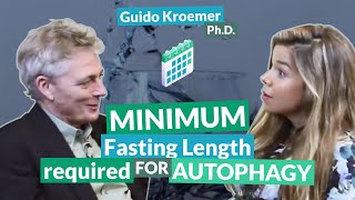 Minimum fasting length required for autophagy  Guido Kroemer [upl. by Biagio]