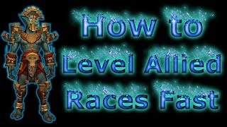 Fastest Leveling for Allied Races Heritage Armor [upl. by Ariet]