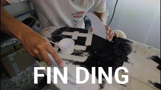 Surfboard Ding Repair  Fin Plug  Big Ding Tutorial [upl. by Favrot]