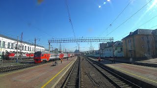 Cab View Train Russia quotKrasnoyarsk  Mariinskquot [upl. by Elatan]