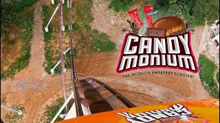 Candymonium Front Row 4K POV Hersheypark [upl. by Aohsoj]