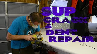 How to Repair Crack or Ding in SUP and Surfboard [upl. by Reggis]