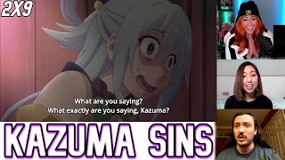 Kazuma Confesses His Sins to Aqua  Konosuba  Reactio Mashup [upl. by Nosille]