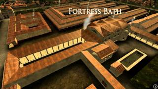 Animation of ancient Roman Fort in Caerleon Wales [upl. by Ynatterb]