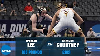 Spencer Lee vs Brandon Courtney 2021 NCAA Title 125 lbs [upl. by Sucramal]