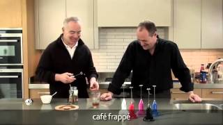 How to make a frappé coffee using an aerolatte milk frother [upl. by Sedberry]