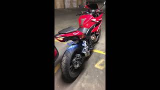 delkevic exhaust with ixil race pipe on Honda CBR500R [upl. by Nosiaj]