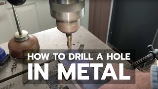 How to Drill a Hole in Metal 14quot Steel [upl. by Roice]