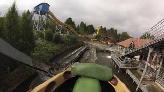 Wildwasserbahn Onride Video Schwaben Park Kaisersbach 2016 [upl. by Etka]