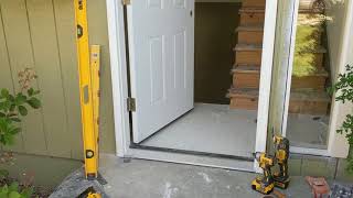 Jeld Wen Front Door Installation  Really crappy products and craftsmanship PART 1 [upl. by Susann]