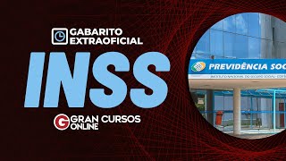 Concurso INSS l Gabarito Extraoficial [upl. by Reid]