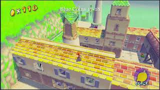 Super Mario Sunshine  Delfino Plaza All 20 Blue Coins [upl. by Nah]