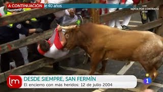 Las heridas más comunes en los encierros  La mañana  Sanfermines2017 [upl. by Annaitsirk]