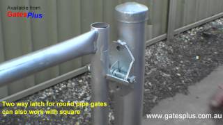 Gate Latch 2 way for round pipe and square [upl. by Adey326]