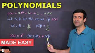 Polynomials Class 10 [upl. by Assilym404]