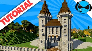 How To Build A Castle Minecraft Tutorial  Medieval Castle Part 1 [upl. by Ydrah315]