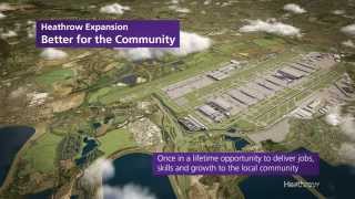 Heathrow third runway CGI  Taking Britain Further [upl. by Colp89]