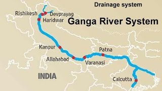 The Ganga River system Physical Geography of India [upl. by Naeloj90]