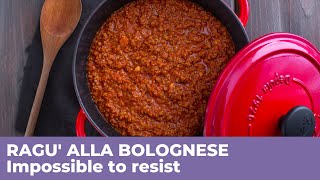 How to prepare RAGU ALLA BOLOGNESE  Traditional Italian recipe [upl. by Narbig]