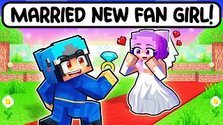 Omz MARRIED A NEW CRAZY FAN GIRL in Minecraft [upl. by Elay]