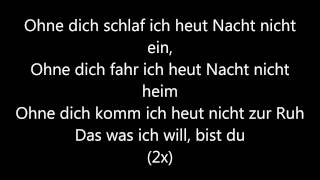 Ohne Dich Münchner Freiheit lyrics [upl. by Uird]