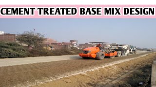 Cement Treated Base Mix Design  CTB mix Design  Pavement Construction [upl. by Eidur]