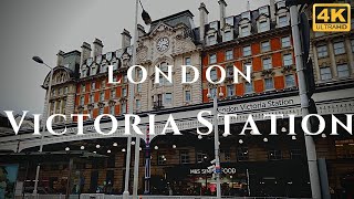 London Victoria Station Walk Through England 4K [upl. by Yuria908]