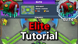 Bloonarius Elite Tutorial  Spillway  BTD6 [upl. by Eserrehs]