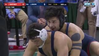 165 LBS 1 Isaiah Martinez ILL vs 3 Vincenzo Joseph PSU  2018 B1G Wrestling Championships [upl. by Alamaj947]