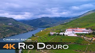 RIO DOURO 🇵🇹 Drone Aerial 4K  Douro Valley Porto PORTUGAL [upl. by May]