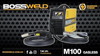 Bossweld M100 Gasless Inverter Welder [upl. by Arraic35]