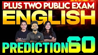 Plus Two Public Exam English  Prediction 60  Eduport Plus Two [upl. by Attebasile]