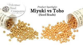 Miyuki vs Toho seed beads Comparison [upl. by Elyrad]