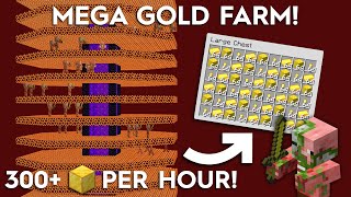 Minecraft Portal Based Gold Farm  50000 Items Per Hour [upl. by Ingrid1]