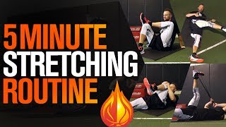 5 Minute Basketball Stretching Routine with Coach Alan Stein [upl. by Pazia]