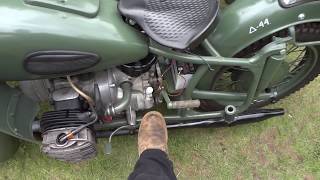 K750 Ural Dnepr running [upl. by Assirrac]