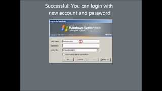 How to reset Windows 2003 password [upl. by Niatsirk]