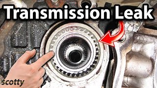 How to Fix a Transmission Leak in Your Car Axle Seal [upl. by Jefferey]