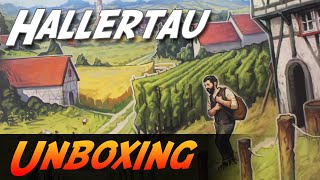 Hallertau  Brettspiel Unboxing Lookout Spiele [upl. by Annala474]