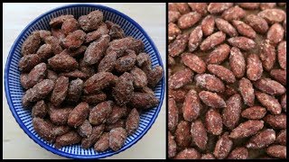 Cinnamon Roasted Almonds Recipe  Sugar Free Snacks [upl. by Snehpets]