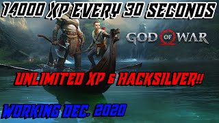 God of War Unlimited Xp amp Hacksilver Glitch 14000 XP in 30 seconds working 2020 [upl. by Yleik]