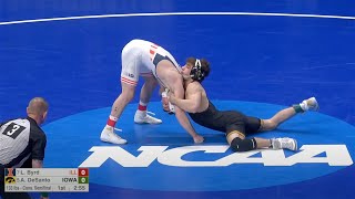 133lbs Austin DeSanto Iowa vs Lucas Byrd Illinois [upl. by Alekahs]